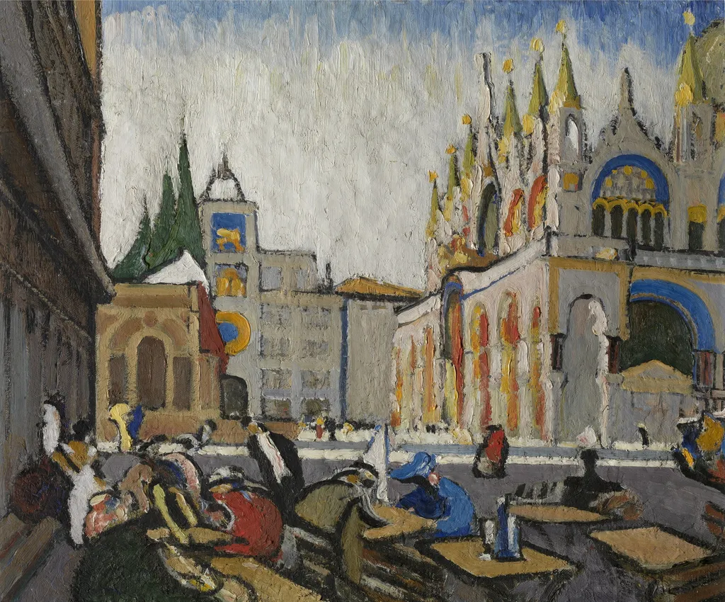 San Marco from the Piazetta, by Jules Schmalzigaug, oil, 1913