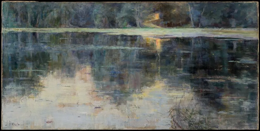 The Last Ray of Sunshine, by Julia Beck, oil, 1894