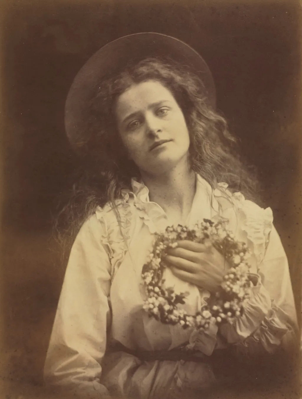 Queen of the May, by Julia Margaret Cameron, 1875
