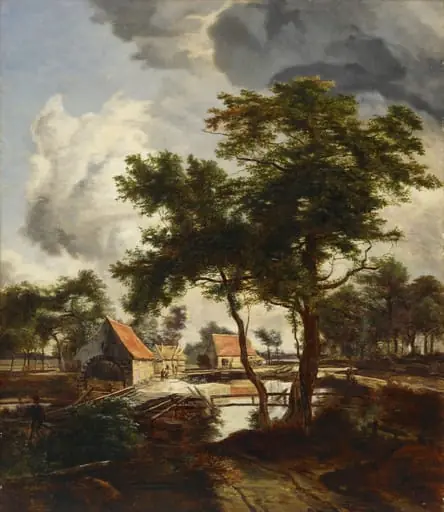 Mylly, kopio Meindert Hobbeman mukaan, by Julia Stigzelius-de Cock