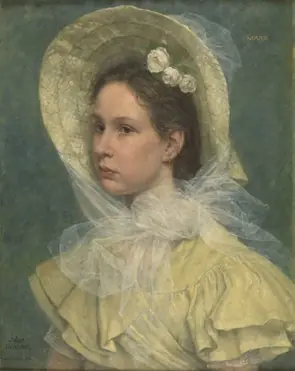 Portrait of Marie de Vriendt, by Juliaan De Vriendt