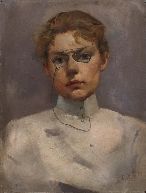 Study of Alice Muskett, by Julian Ashton, unspecified, 1897