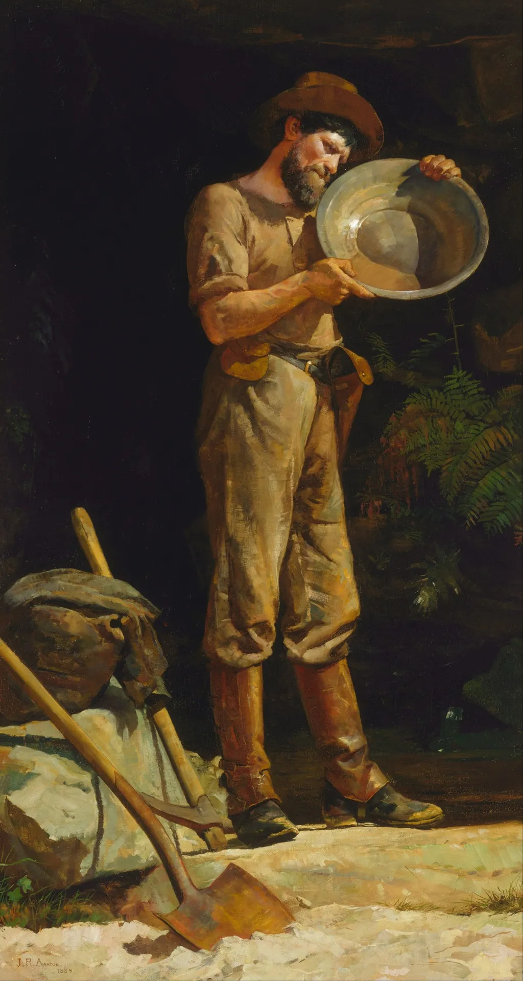 The prospector, by Julian Ashton, oil, 1895