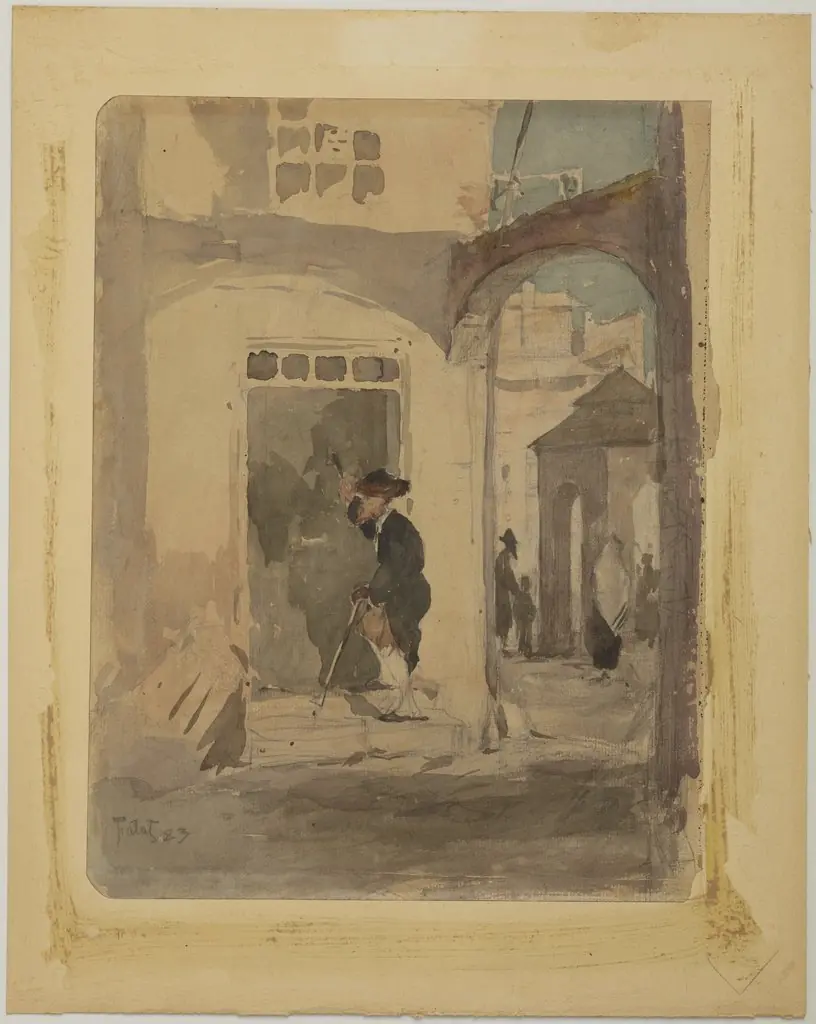 Beadle knocking at the door, by Julian Fałat