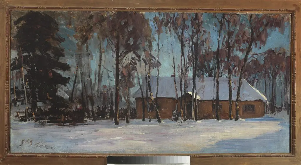 Cottage in Nesvizh, by Julian Fałat