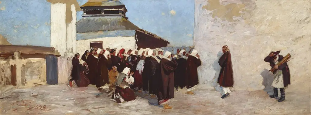 In Front of an Orthodox Church, by Julian Fałat