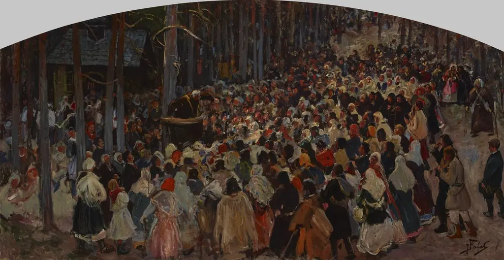 Sermon at the Church Fair at Kalwaria, by Julian Fałat