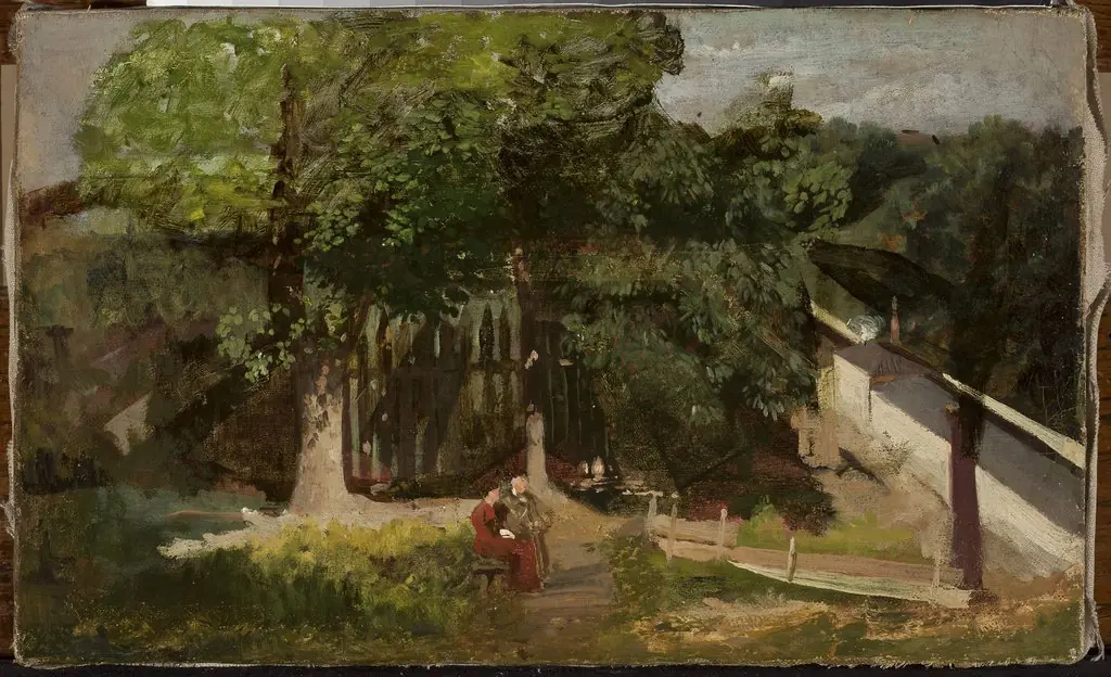Garden fragment, by Julian Maszyński