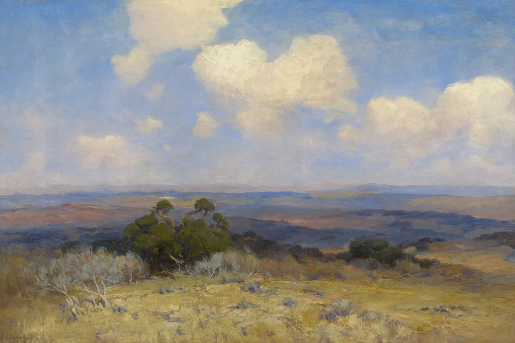 Sunlight and Shadow, by Julian Onderdonk, oil, 1910