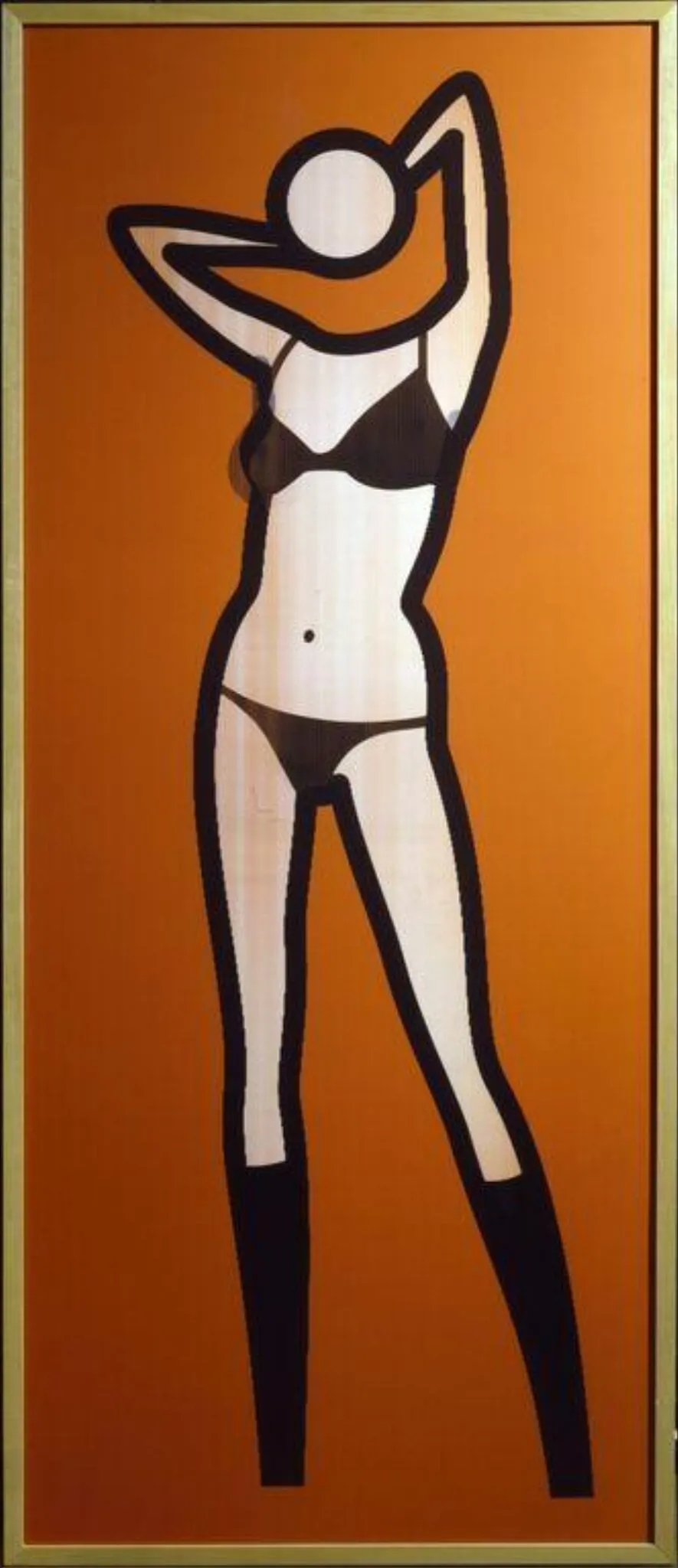 Sara gets undressed (lenticular), by Julian Opie, 2004