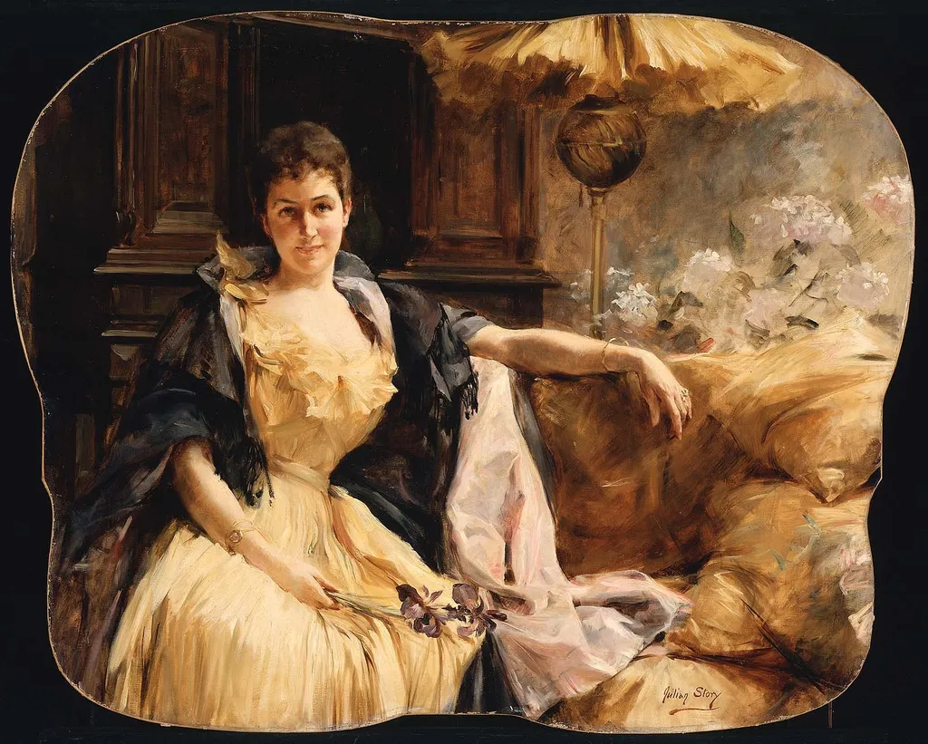 Emma Eames, by Julian Russell Story, oil, 1895