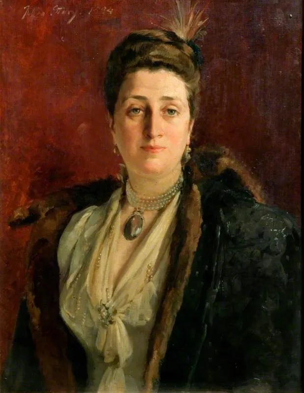 Louisa (1843–1920), Dowager Viscountess Wolseley, by Julian Russell Story, oil, 1892