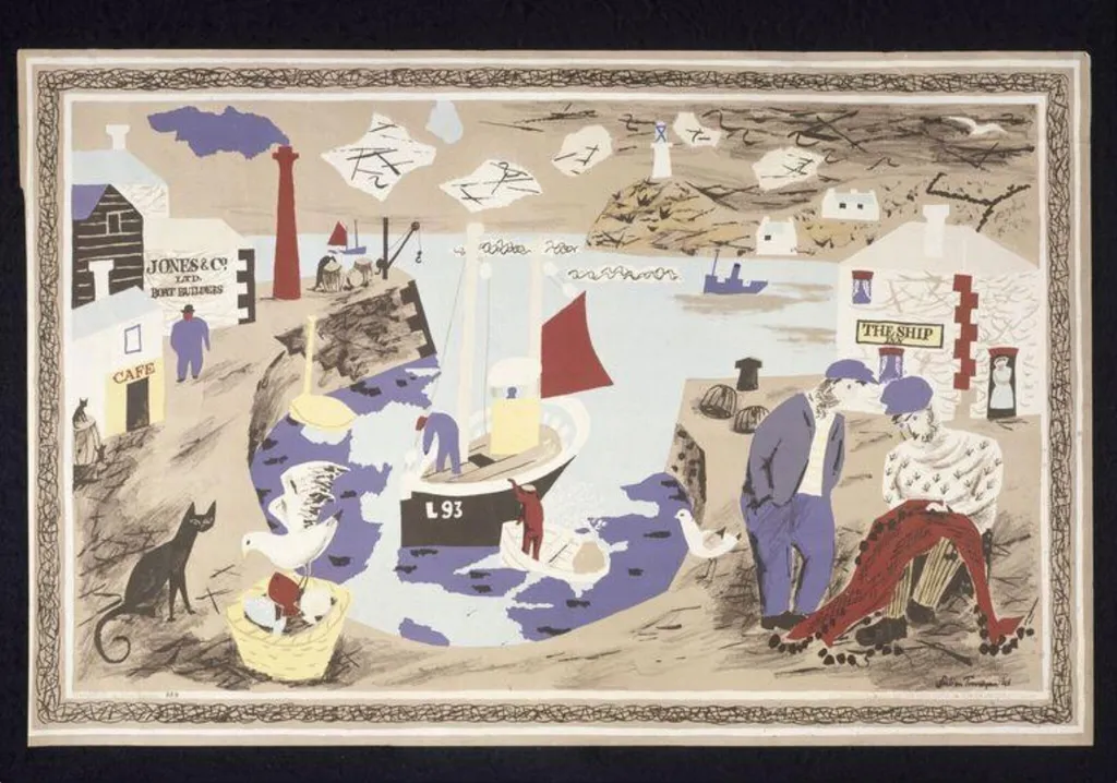 Harbour, by Julian Trevelyan, 1946