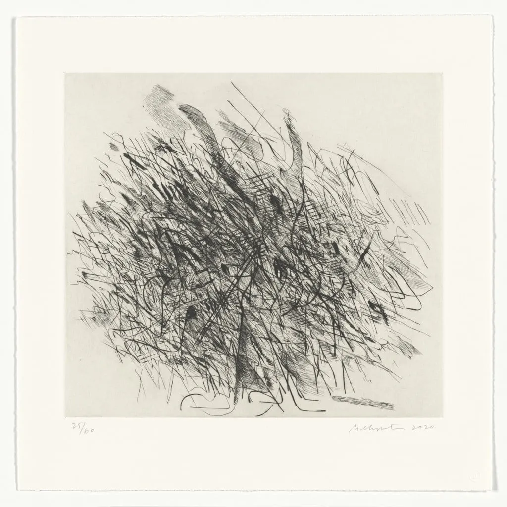 Untitled, by Julie Mehretu, ink, 2020