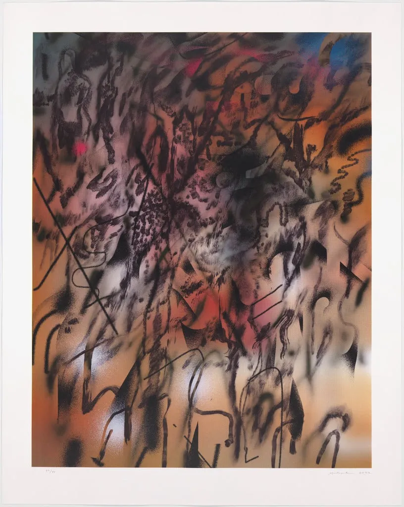 Untitled, by Julie Mehretu, ink, 2022