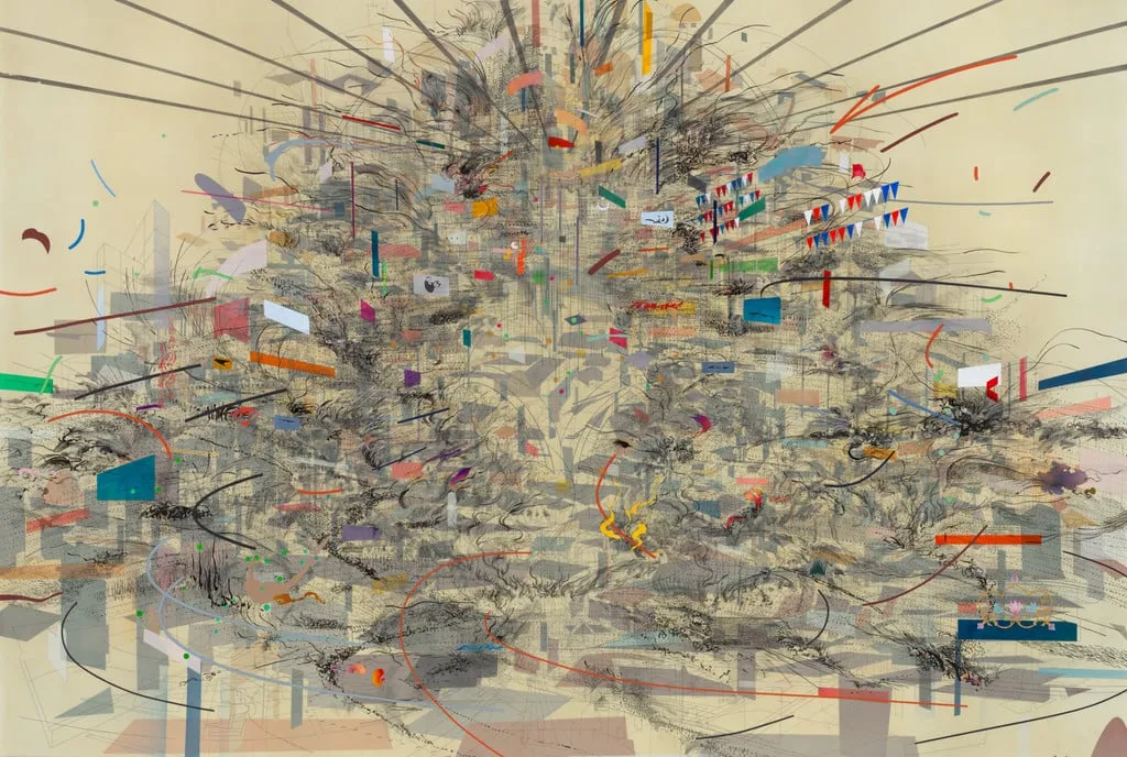 Untitled, by Julie Mehretu, acrylic, 2003