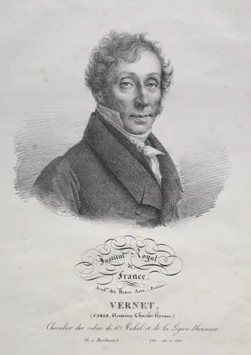 Carl Vernet, by Julien Léopold Boilly