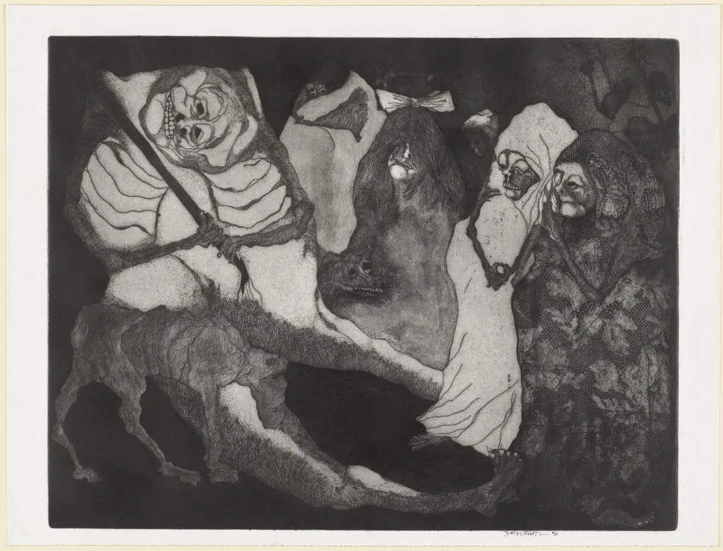 Untitled, by Julio Augusto Zachrisson, ink, 1963