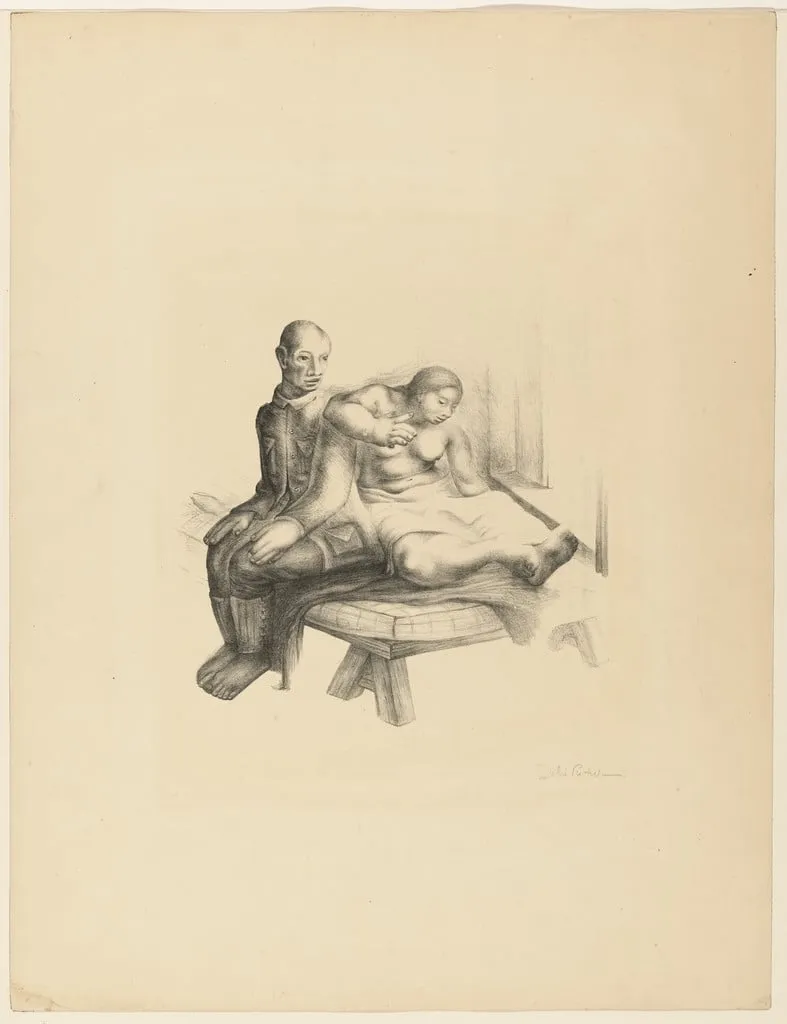 Untitled, by Julio Castellanos, ink, 1920
