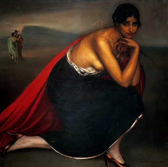 Los celos, by Julio Romero de Torres, oil, 1917
