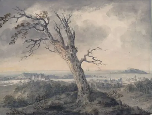 Coastal Scene, North Wales, by Julius Caesar Ibbetson