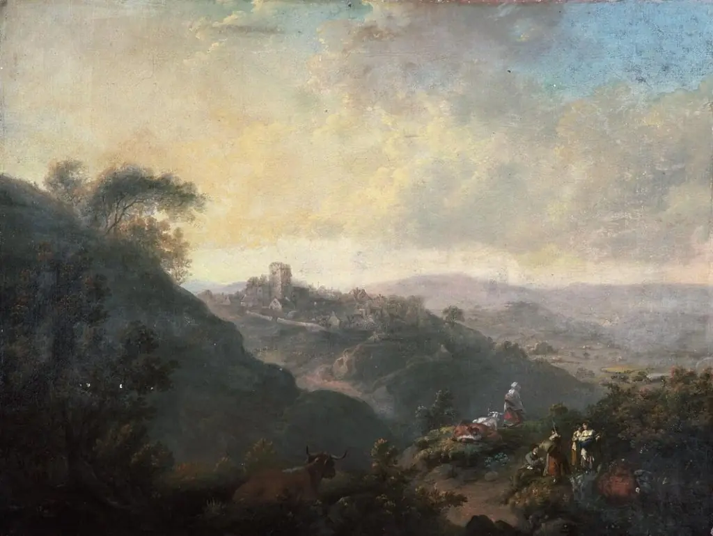 Llantrisant, by Julius Caesar Ibbetson