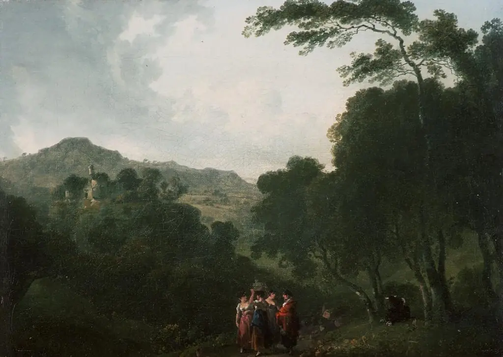 Skenfrith Castle, by Julius Caesar Ibbetson
