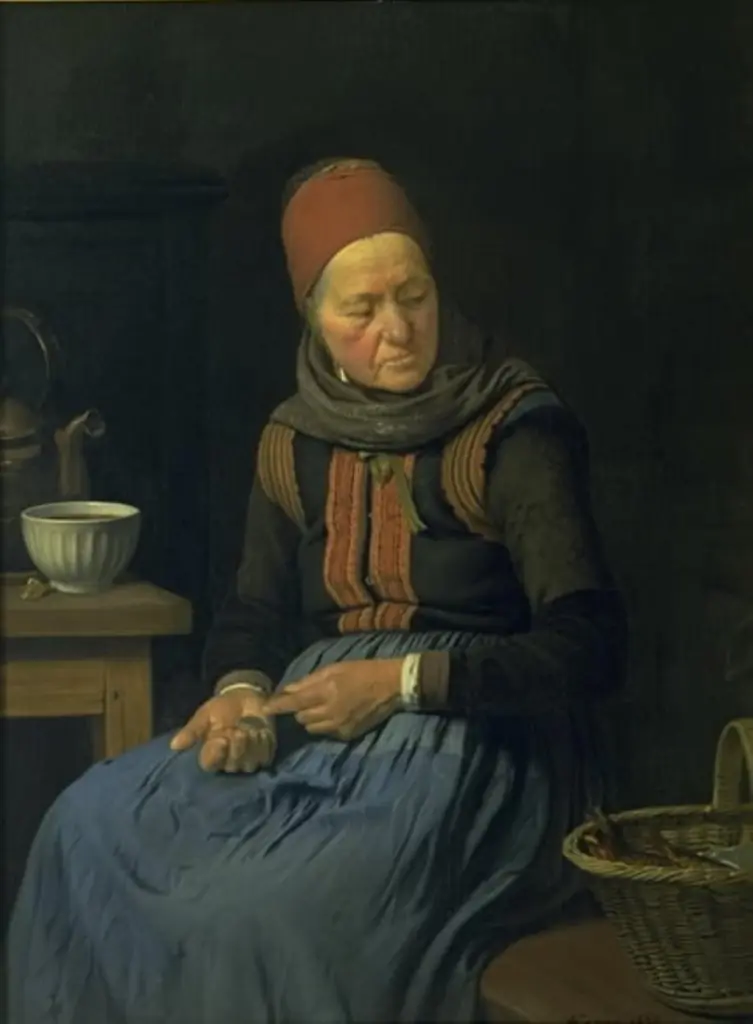 En amagerkone, by Julius Exner