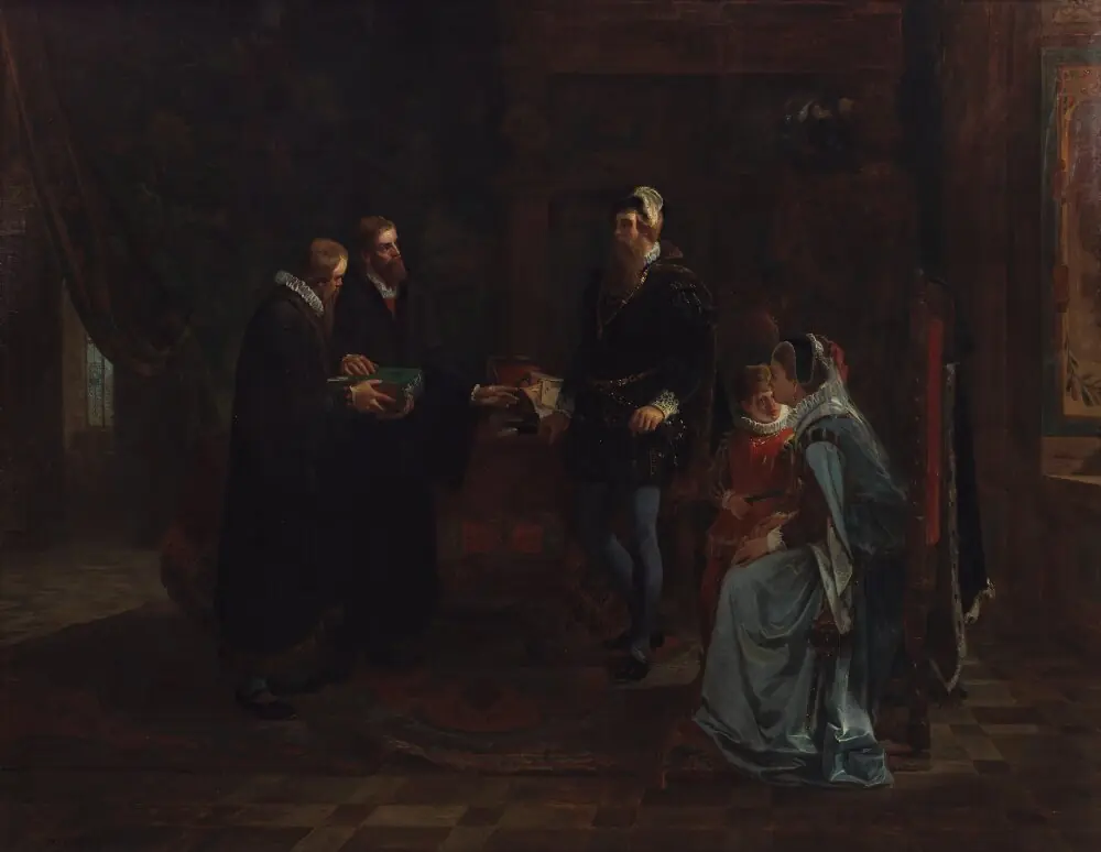 King Gustav Vasa of Sweden Receiving the Swedish Translation of the Bible, by Julius Kronberg