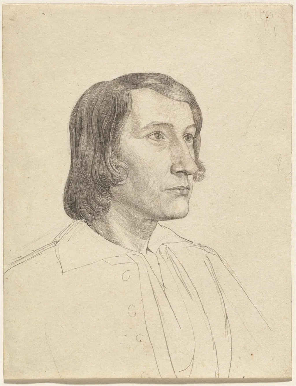 Gustav Heinrich Naeke, by Julius Schnorr von Carolsfeld, graphite, 1820