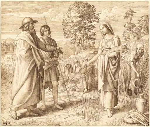 Ruth and Boas, by Julius Schnorr von Carolsfeld