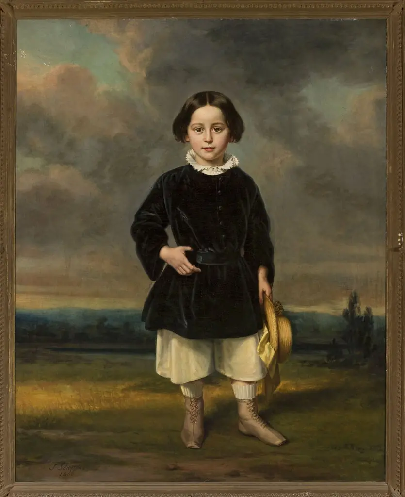 Portrait of a boy, by Julius Schoppe