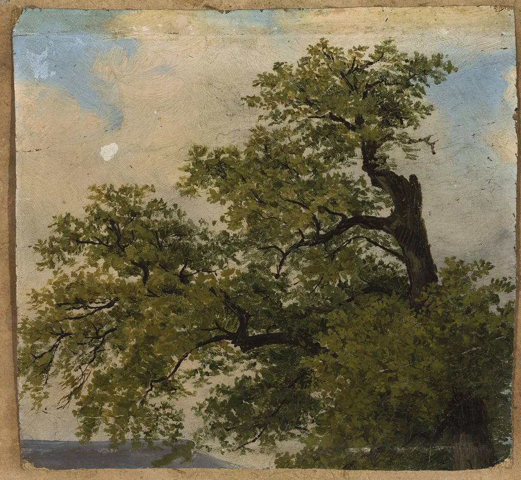 Trees, by Julius Schoppe, oil, 1841