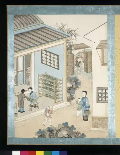 Feeding the Silkworms, by Jun Wu