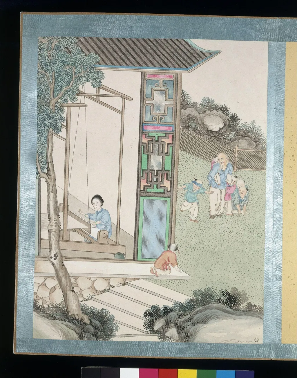 Weaving, by Jun Wu, paint, 1880