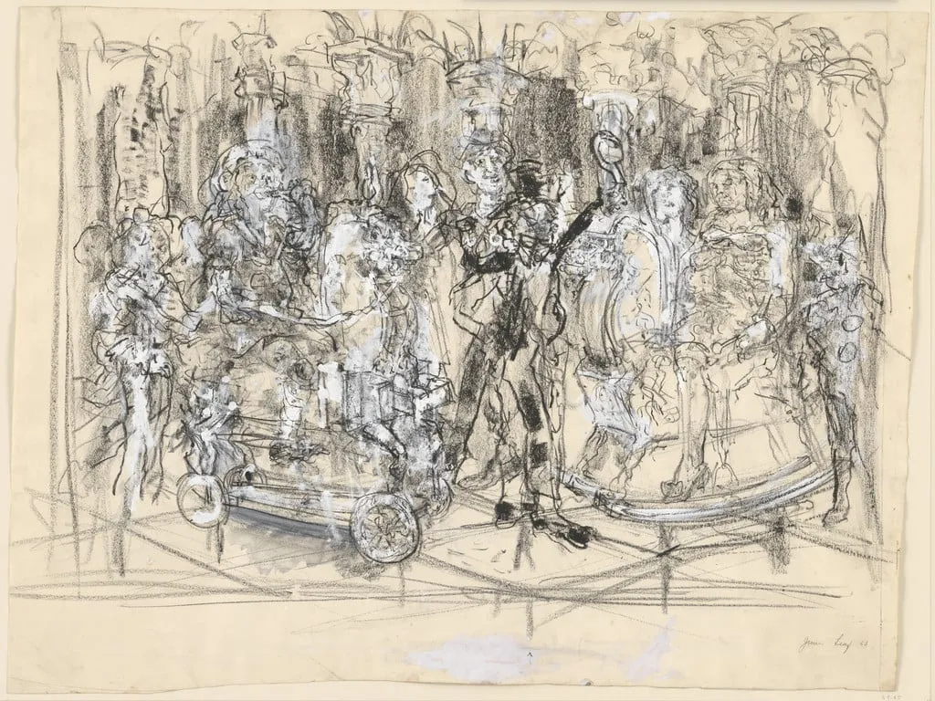 Untitled, by June Leaf, gouache, 1963