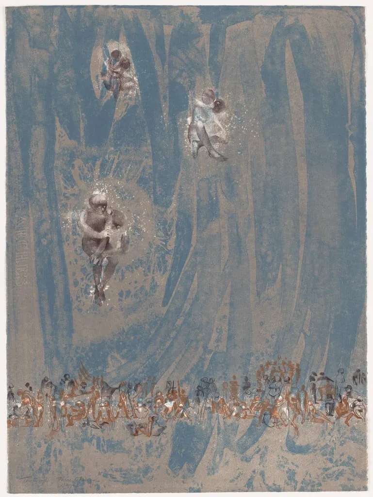 Untitled, by June Wayne, ink, 1964