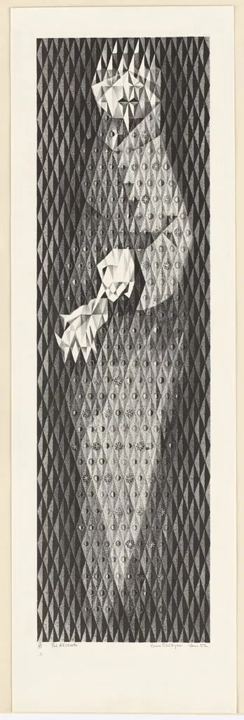 Untitled, by June Wayne, ink, 1952