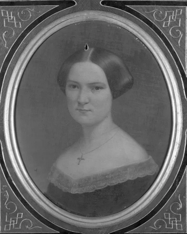 Mrs. Alexander (Sarah Giraud) Grant, by Junius Brutus Stearns, oil, 1858