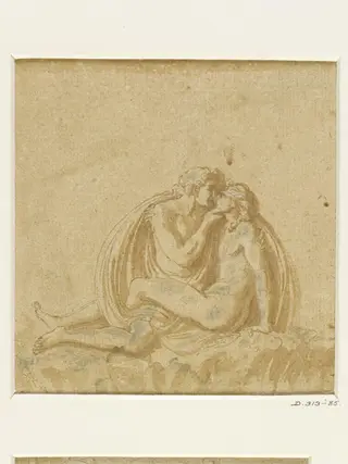 Jupiter embracing Ganymede