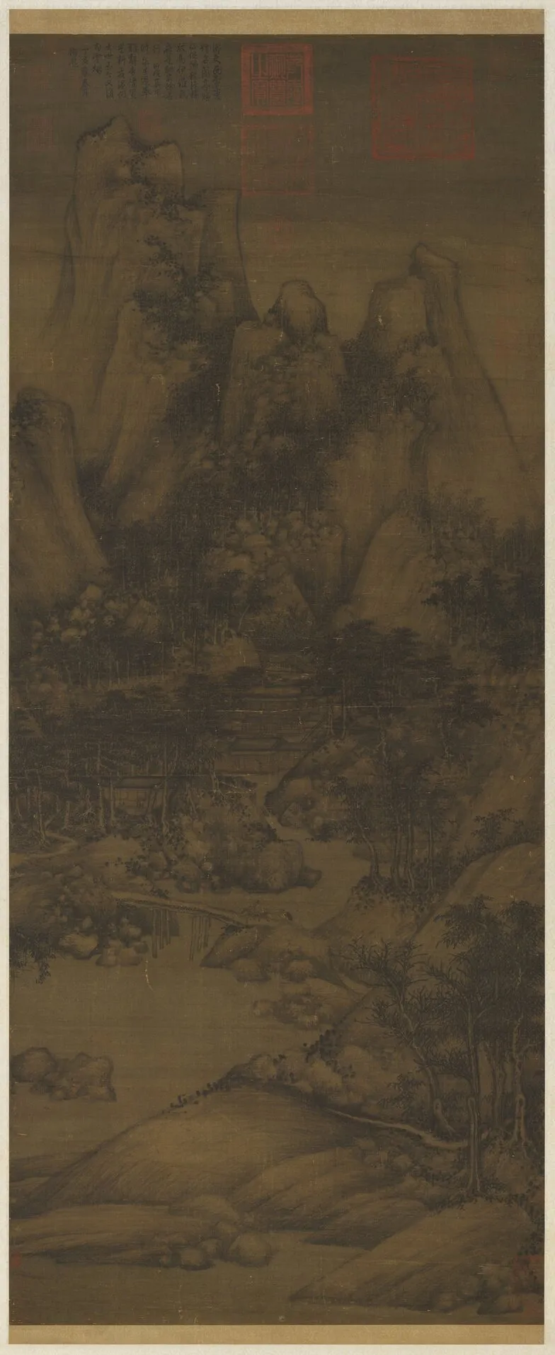 五代南唐巨然蕭翼賺蘭亭圖 軸, by Juran, unspecified