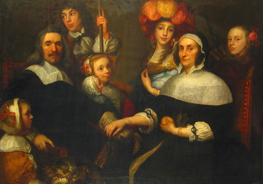 Family Portrait, by Jürgen Ovens, oil, 1650