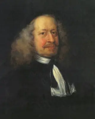 Portrait of Adam Olearius, Librarian to the Court at Gottorp, by Jürgen Ovens, 1669