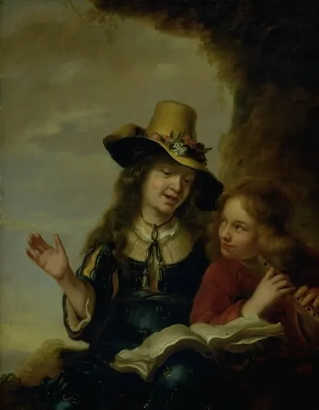 The Shepherdess's Song, by Jürgen Ovens, unspecified, 1658