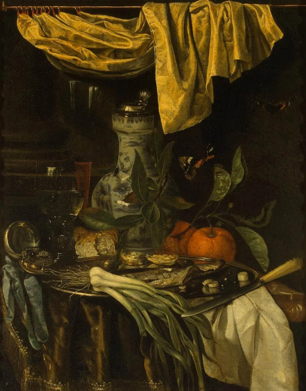 Snack, by Juriaen van Streeck, oil, 1670