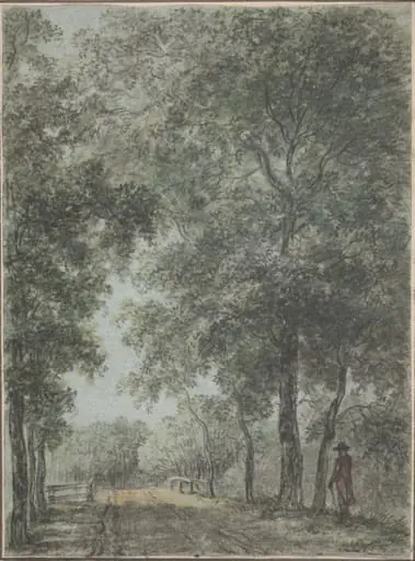 A Wooded Path at Treslong, near Hillegom, by Jurriaan Andriessen