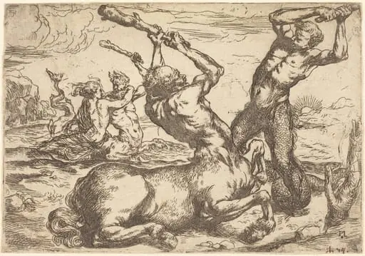 Battle between a Centaur and a Triton, by Jusepe de Ribera