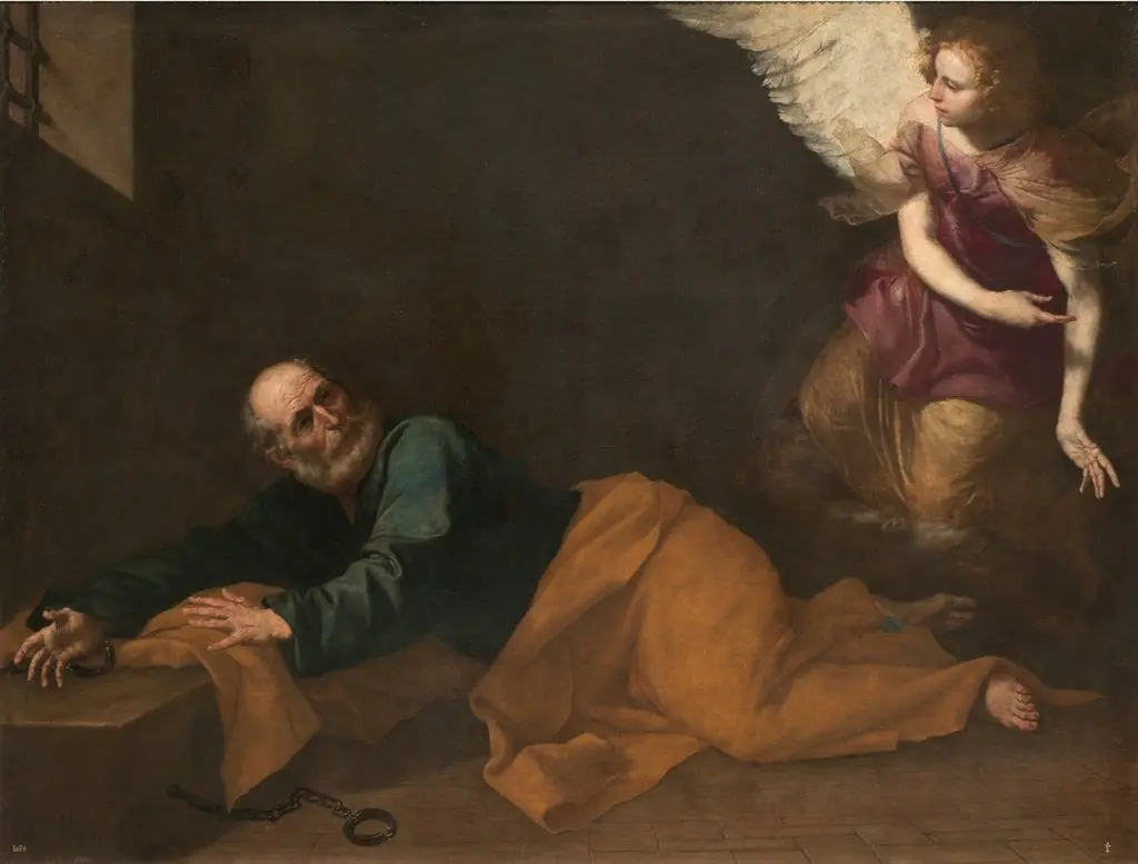 Liberation of Saint Peter, by Jusepe de Ribera