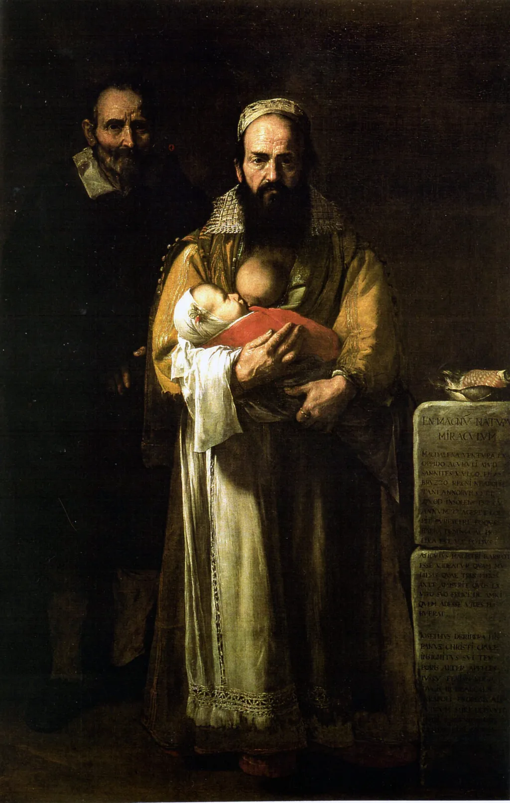 Magdalena Ventura with Her Husband and Son, by Jusepe de Ribera, oil, 1631