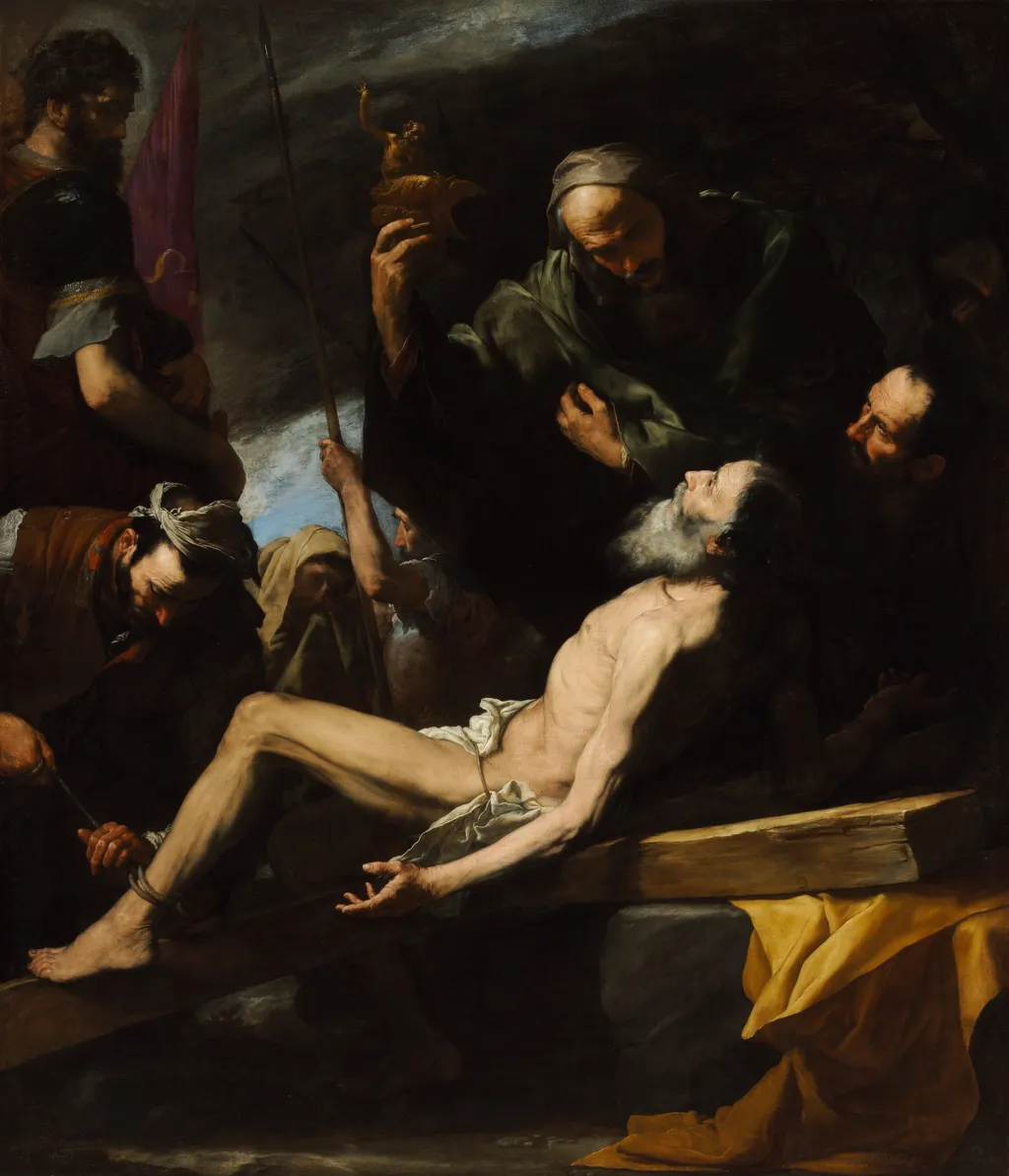 Martyrdom of Saint Andrew, by Jusepe de Ribera, oil, 1628